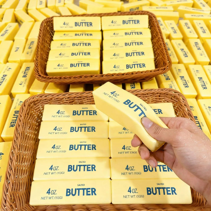 Butter Squishy, Squeeze Toys, Squishy Butter, Realistic Butter Stick Soft Squeeze Toys
